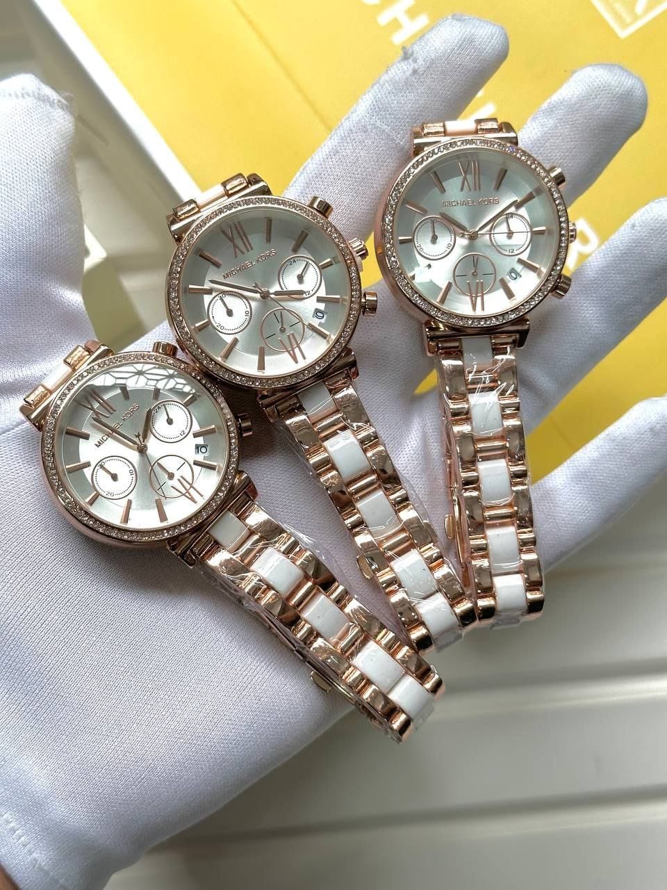michael kors sofie white pearl